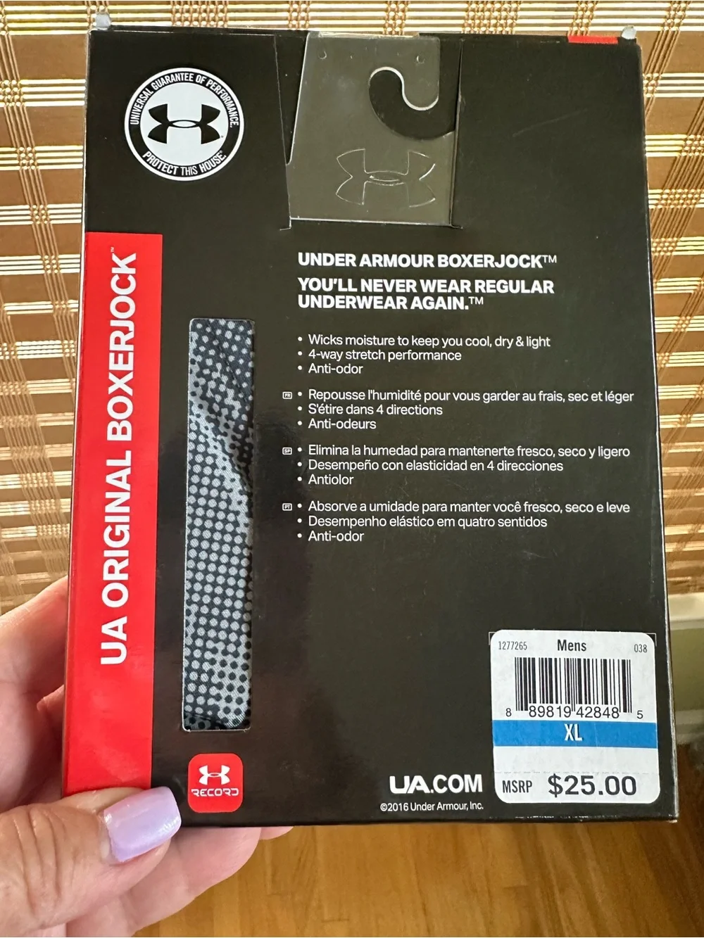 Men’s Brand New Under Armour UA Original Boxerjock 6